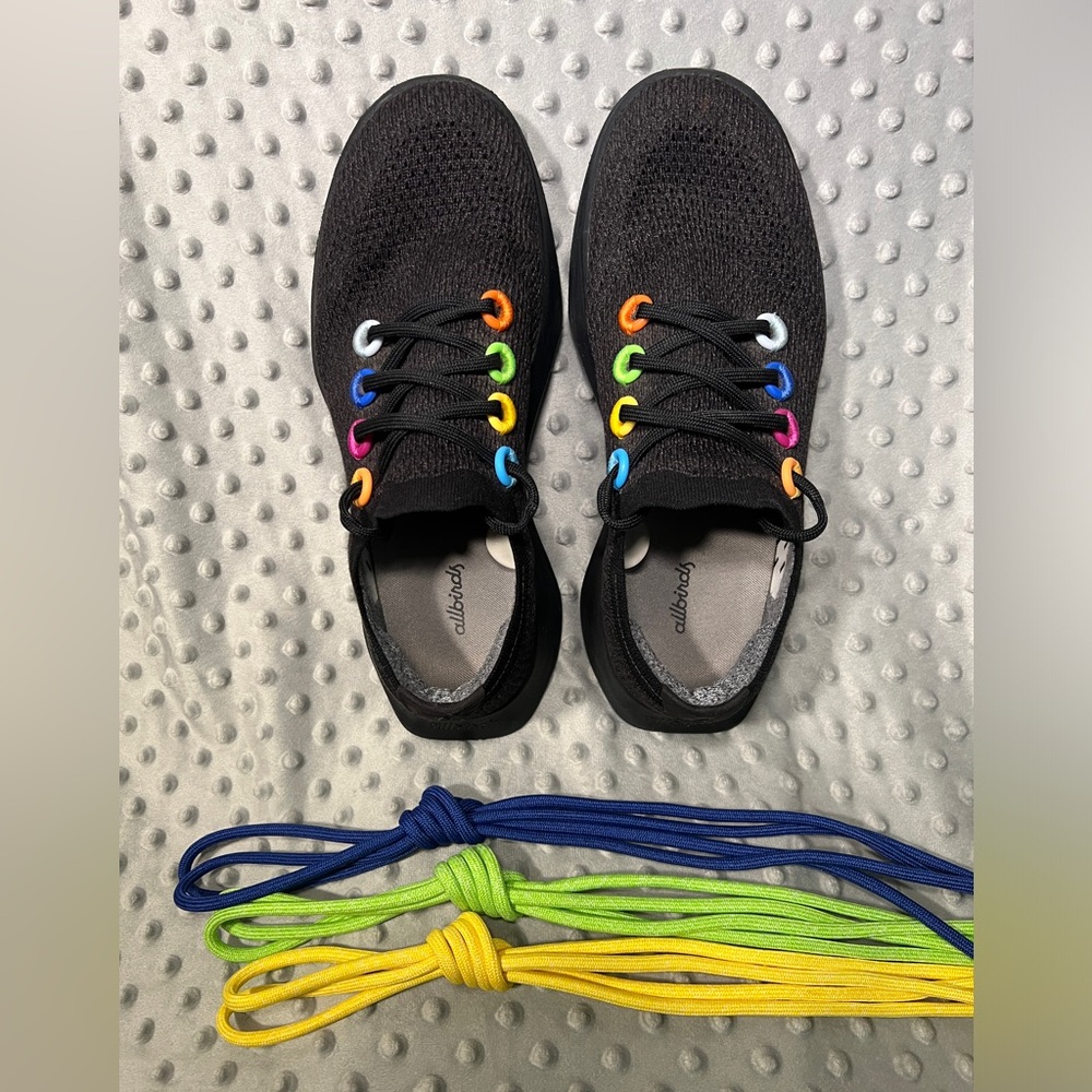 Allbirds Tree Dasher WCK Colorful Knit Sneakers M 9.5 W 10.5 with extra laces